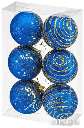 Елочная игрушка Elan Gallery 970101 (золото/синий)