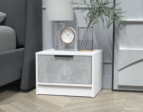 Комоды, тумбы Интерлиния Концепт КТ-ТК1-35 (бетон/белый платинум)