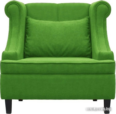 Интерьерное кресло Brioli Людвиг (велюр, B26 зеленый/темные ножки)