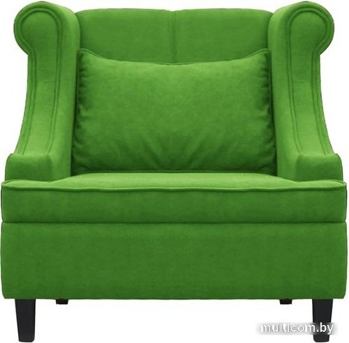 Интерьерное кресло Brioli Людвиг (велюр, B26 зеленый/темные ножки)