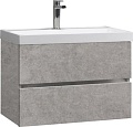 Belux Тумба под умывальник Бостон НП 70-02 (31, бетон чикаго/светло-серый)