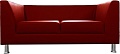 Софа Brioli Дедрик двухместный (экокожа, L19 красный)