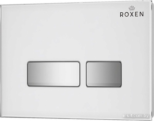 Унитаз подвесной Roxen Antares Gold в комплекте с инсталляцией StounFix Slim 6 в 1 904965 (белое стекло)