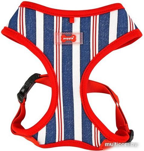 Шлейка Puppia Zorion PATA-HA1711-SN-L (синий/полоски)