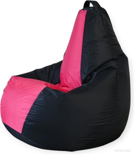 Кресло-мешок Mio Tesoro Груша Kombo XXL GF-130x85-CHF (черный/фуксия)