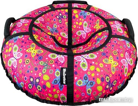 Тюбинг Hubster Люкс Pro S 100 см (бабочки розовые)