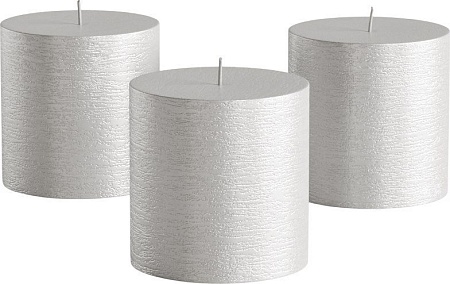 Набор свечей Мелт 75 мм (3 шт, серебряный)