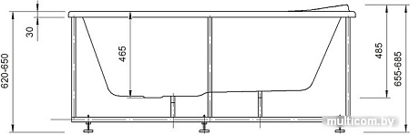 Ванна Aquatek Афродита 150x70