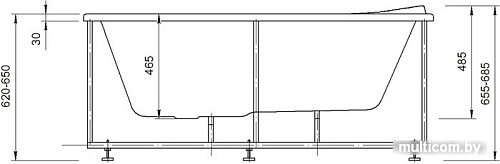 Ванна Aquatek Афродита 150x70