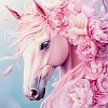 Алмазная мозаика Феникс+ Розовый конь 71365
