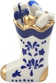 Елочная игрушка Феникс-Презент Сапожок гжель 81637 (синий/белый)