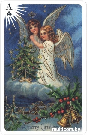 Настольная игра U.S. Games Systems Old Time Christmas Angles Playing Card Deck CAN54