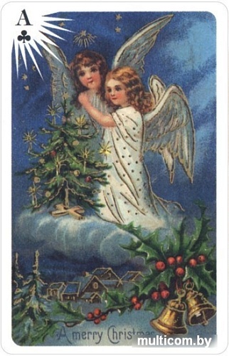 Настольная игра U.S. Games Systems Old Time Christmas Angles Playing Card Deck CAN54