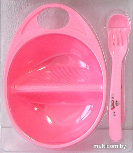 Набор детской посуды Sun Delight 33010 (розовый)