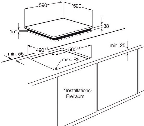 Варочная панель Electrolux EHF6343FOK