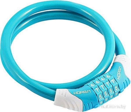 Тросовый велосипедный замок Нора-М №31 (ф10x800мм, голубой)