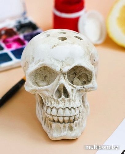 Подставка настольная Нашы майстры Череп 1108 (декорированный)