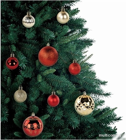 Елочная игрушка Золотая сказка 592168 (30 шт, красный/золотой)