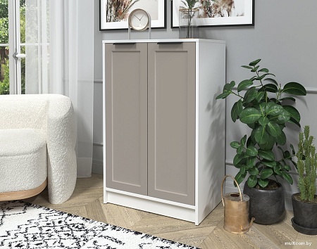 Тумба Интерлиния Концепт Тренд КТ-Т64 (белый платинум/луна)