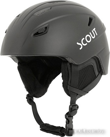 Горнолыжный шлем Ultrascout Ratio W-103L-ULSC (L, черный матовый)