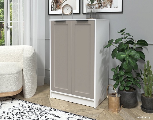 Тумба Интерлиния Концепт Тренд КТ-Т64 (белый платинум/луна)