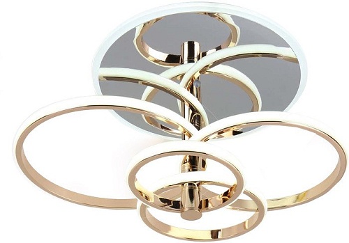 Припотолочная люстра Escada 10213/4LED BL (хром/золото)