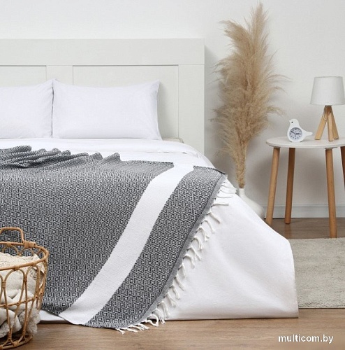 Плед Этель East 10398563 (100x180, темно-серый)