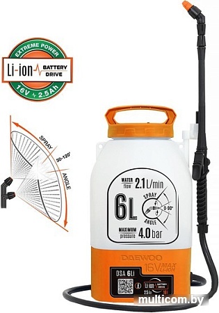Аккумуляторный опрыскиватель Daewoo Power DSA 6Li