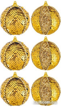 Елочная игрушка Elan Gallery Золотые пайетки 970104 (золотистый)