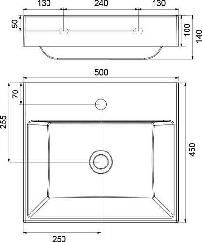 Умывальник Ravak Natural 500 XJO01250000