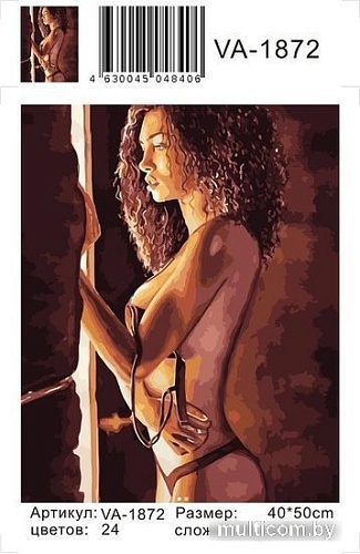 Картина по номерам Colibri Кудрявая девушка 40х50 VA-1872