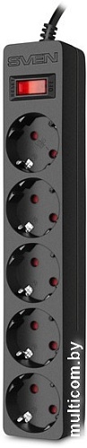 Сетевой фильтр SVEN SF-05E (3 м)