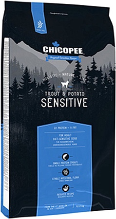 Сухой корм для собак Chicopee HNL Sensitive Trout & Potato (форель с картофелем) 12 кг