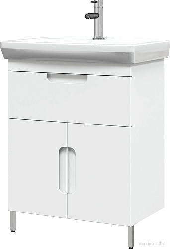 Belux Тумба под умывальник Мадейра Н 65-01 (1, белый глянцевый)