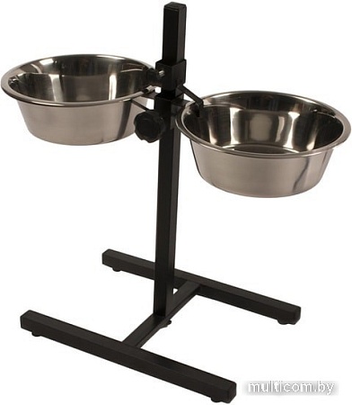 Миски на подставке Duvo Plus Twin feeder H-stand + bowls L