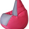 Кресло-мешок Mio Tesoro Груша Kombo XXL GF-130x85-FS (фуксия/серый)