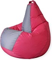 Кресло-мешок Mio Tesoro Груша Kombo XXL GF-130x85-FS (фуксия/серый)