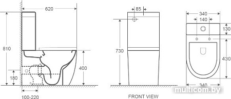 Унитаз WeltWasser Merzbach 001 GL-WT (белый глянец)