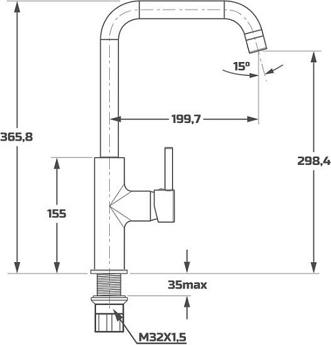 Смеситель Maxonor Pure Life PL4087-7