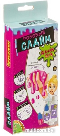 Набор для опытов Bondibon Слайм Бум: Розовый слайм ВВ3777