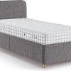 Кровать Sonit Mia 90x200 шенилл Eclipse (07 светло-серый)