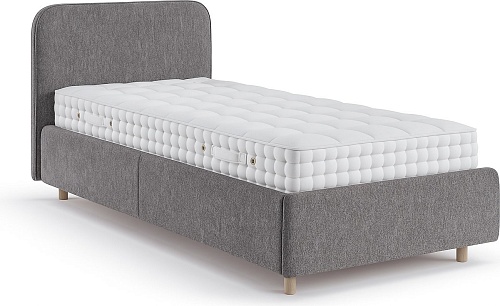 Кровать Sonit Mia 90x200 шенилл Eclipse (07 светло-серый)