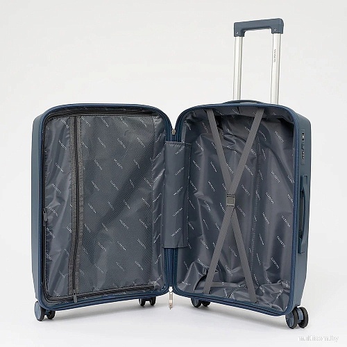 Чемодан-спиннер VALIGETTI 344-2201/2-24NAV (синий)