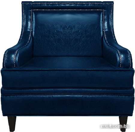 Интерьерное кресло Brioli Луи (экокожа, L18 синий)