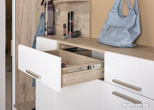 Комод Mobi Лайн 13.121 (дуб серый Craft K 002 PW-белый глянец ПВХ)