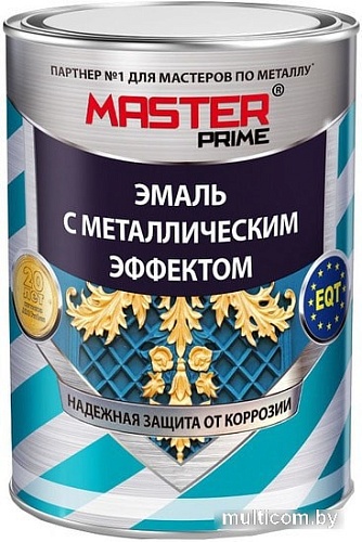 Эмаль Master Prime С металлическим эффектом 0.4 л (черный)