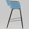 Стул с подлокотниками Stool Group Саймон велюр барный (пыльно-голубой)