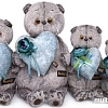 Мягкая игрушка Basik &amp; Co Басик с сердцем из бархата (22 см)