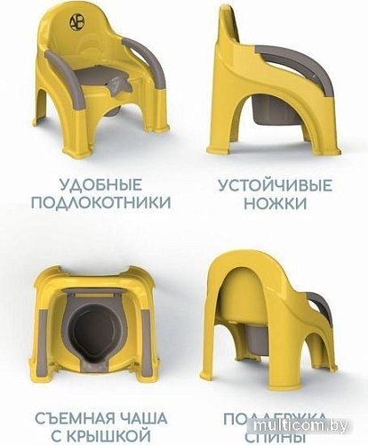 Детский горшок Amarobaby Baby chair AB221105BCh/04 (желтый)