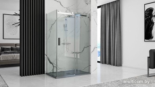 Душевой поддон Rea Rock 100x80 (серый)